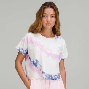 Lululemon Cates T-Shirt Diverge Dye Pink Multi